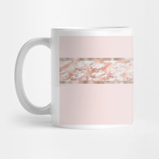 Strawberries and cream - rose gold marble Mug